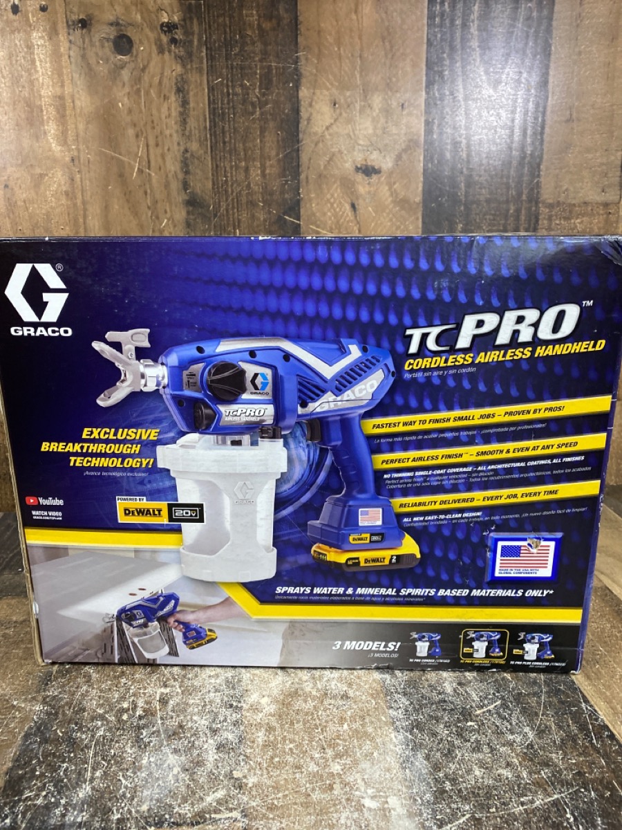 Graco Spray Gun Tc Pro Cordless Airless Handheld Brand New | Buya