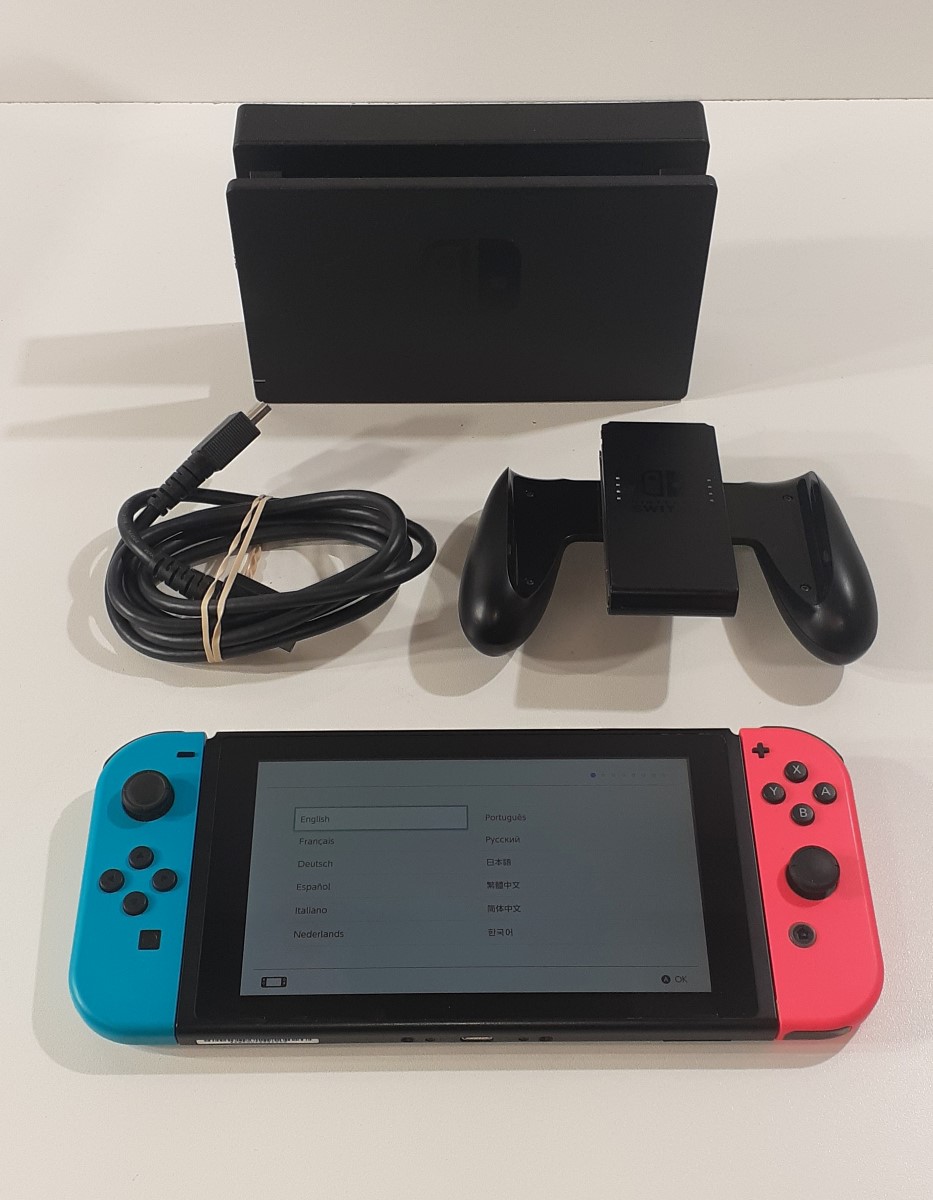 Nintendo Switch With Cords, Dock & Joycon Combiner Very Good | Pawn 1 ...