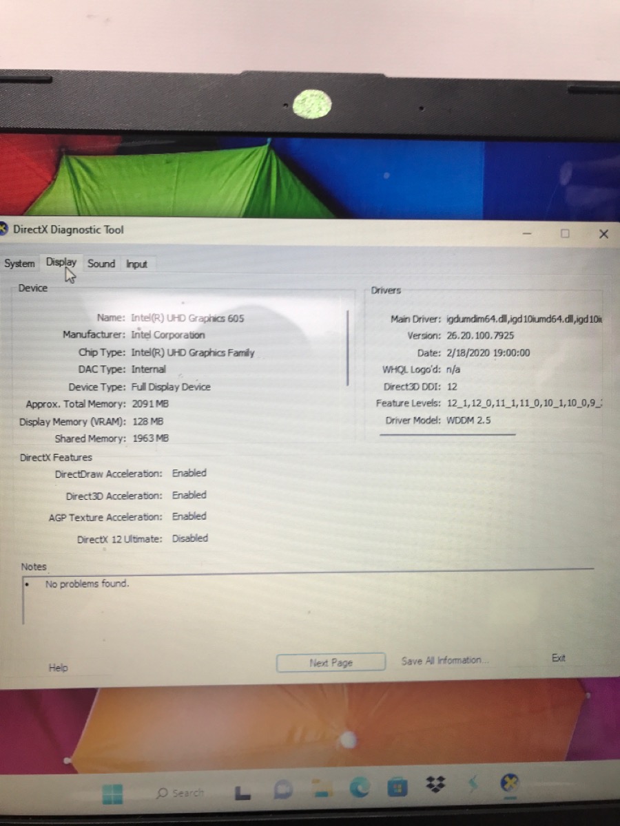 HEWLETT PACKARD LAPTOP MODEL 15BS2XX, INTEL PENTIUM SILVER 1.10GHZ 4GB