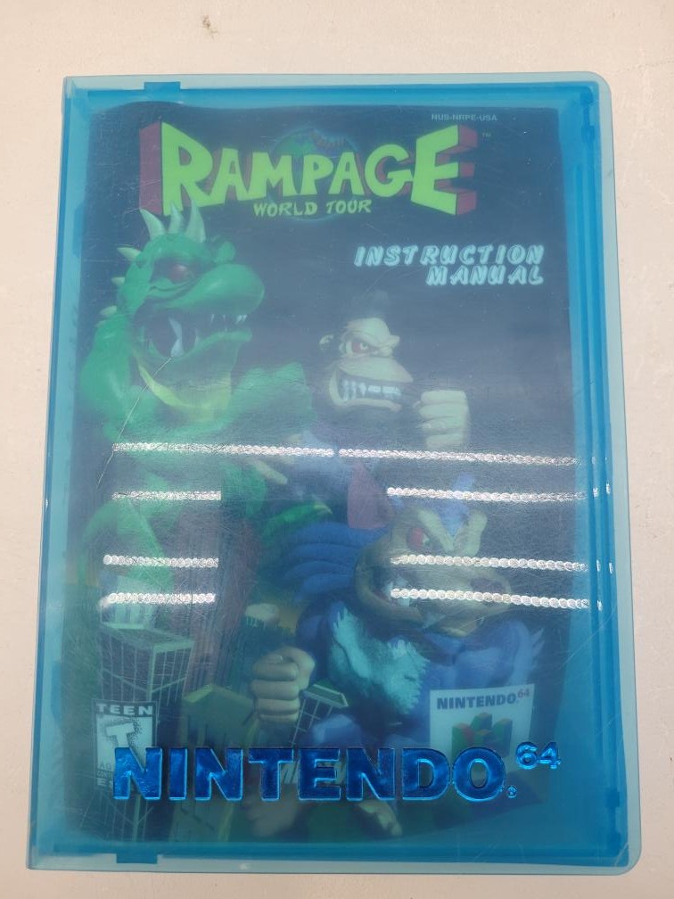 Nintendo 64 Rampage World Tour 1997 N64 Cartridge &amp; Box Video Game ...