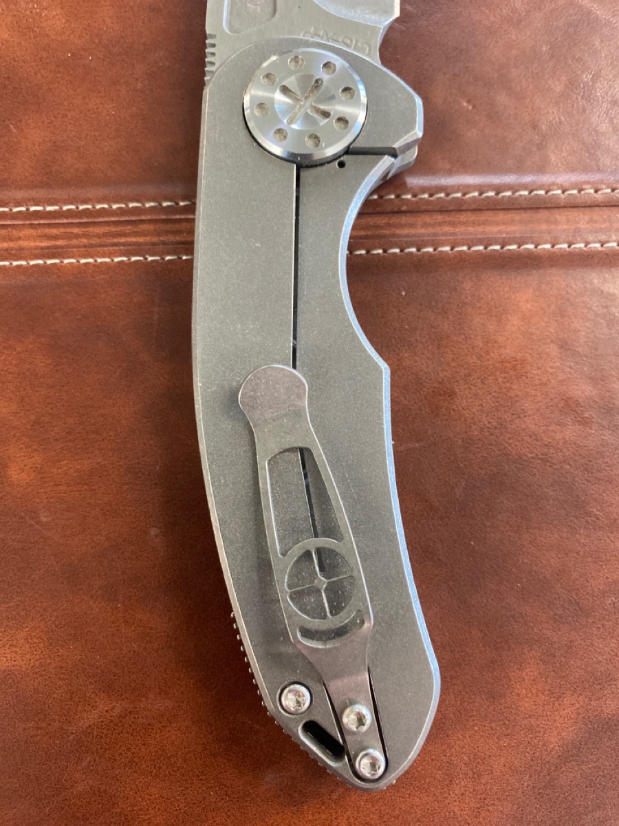 Curtiss Knives F3 Medium Slicer 3" CTSXHP Titanium Pocket Knife Very