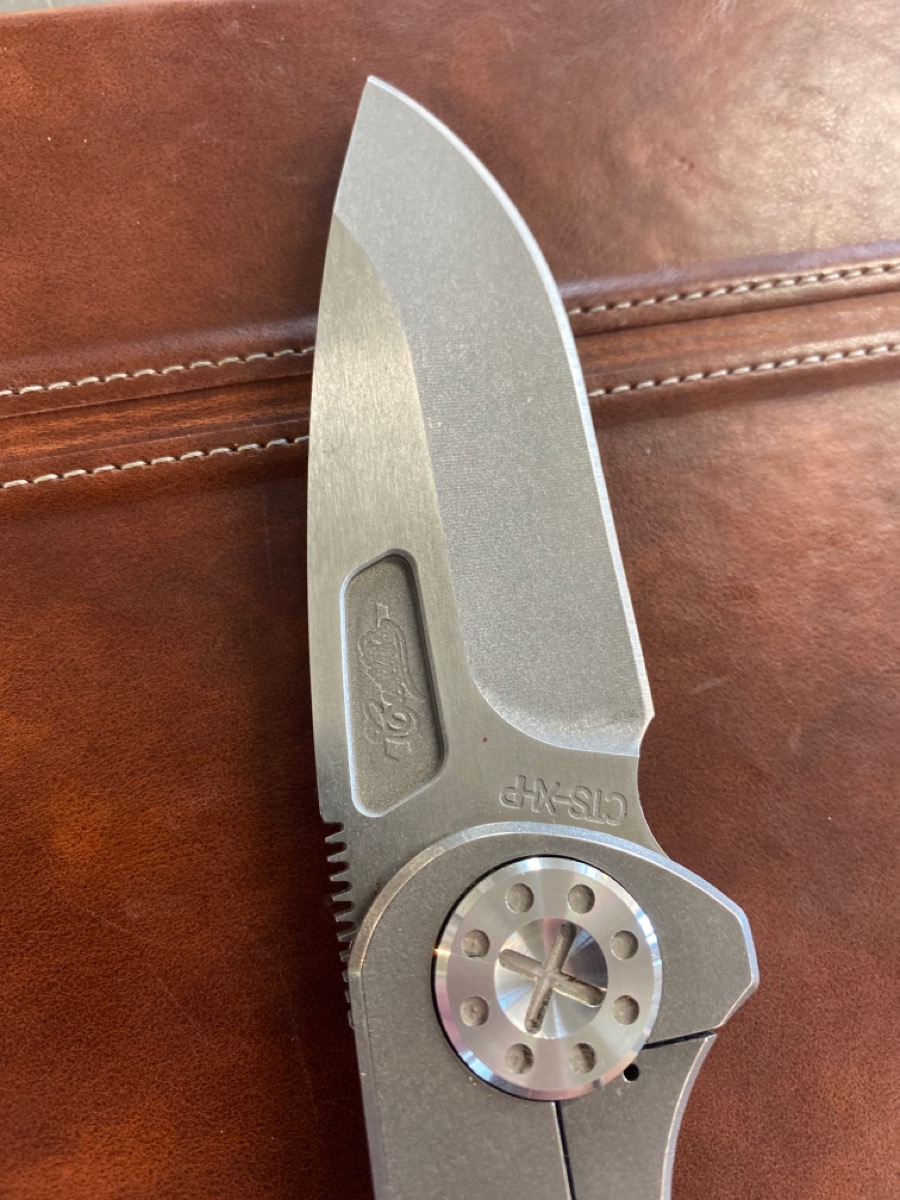 Curtiss Knives F3 Medium Slicer 3" CTSXHP Titanium Pocket Knife Very