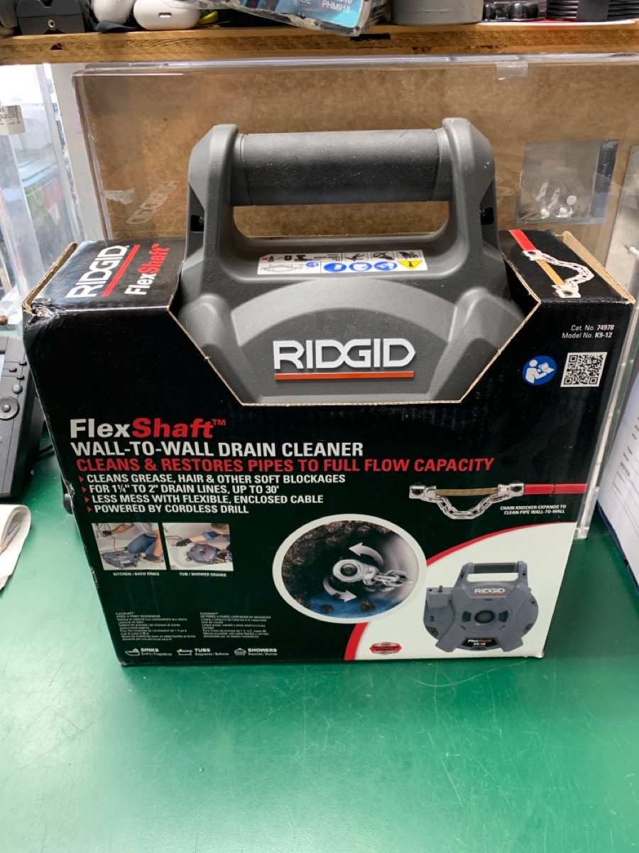 Ridgid FlexShaft K912 WalltoWall Drain Cleaner 74978 Brand New Buya