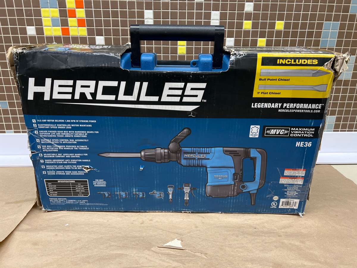 HERCULES HE36 DEMOLITION HAMMER Brand New Buya