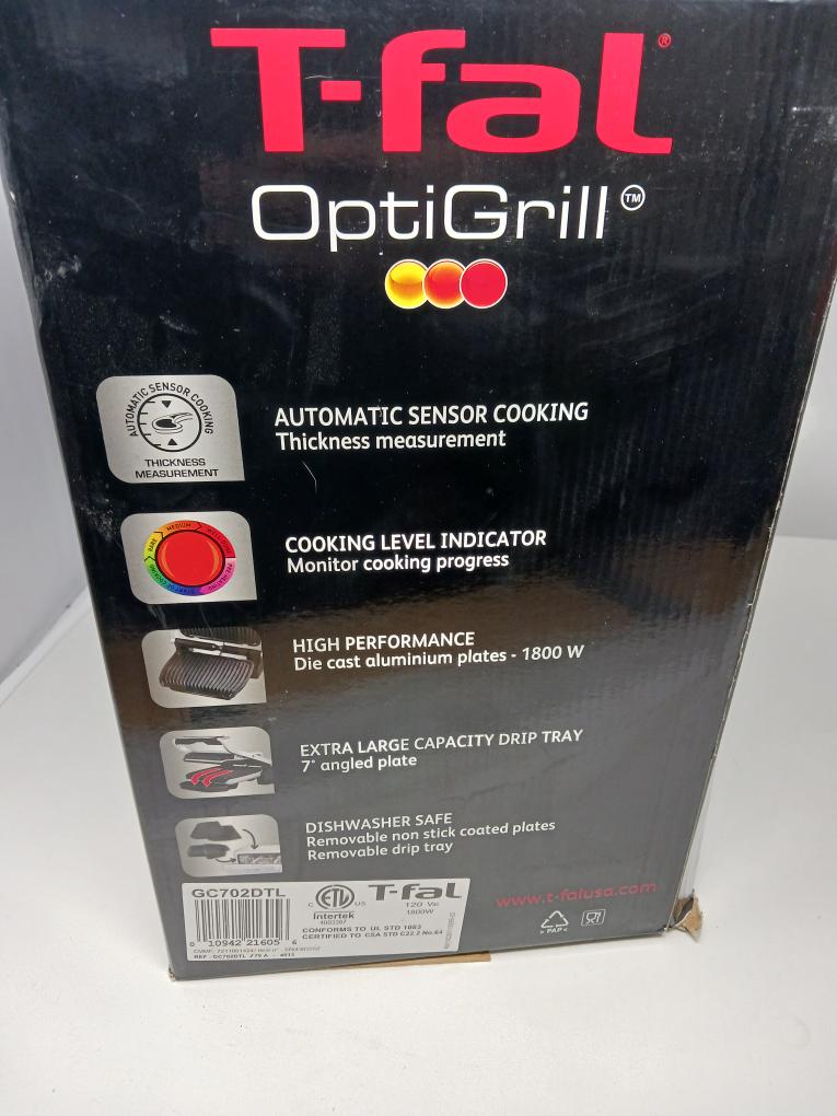 TFal OptiGrill SERIES 8351s1 Meat Grill Automatic Sensor Indoor