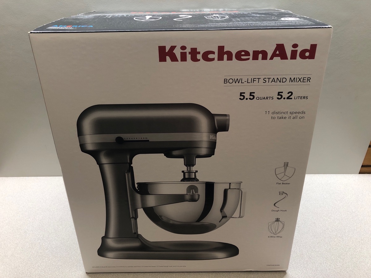 KITCHENAID KSM55SXXXCU 5.5 Quart Bowl-Lift Stand Mixer - Contour Silver ...