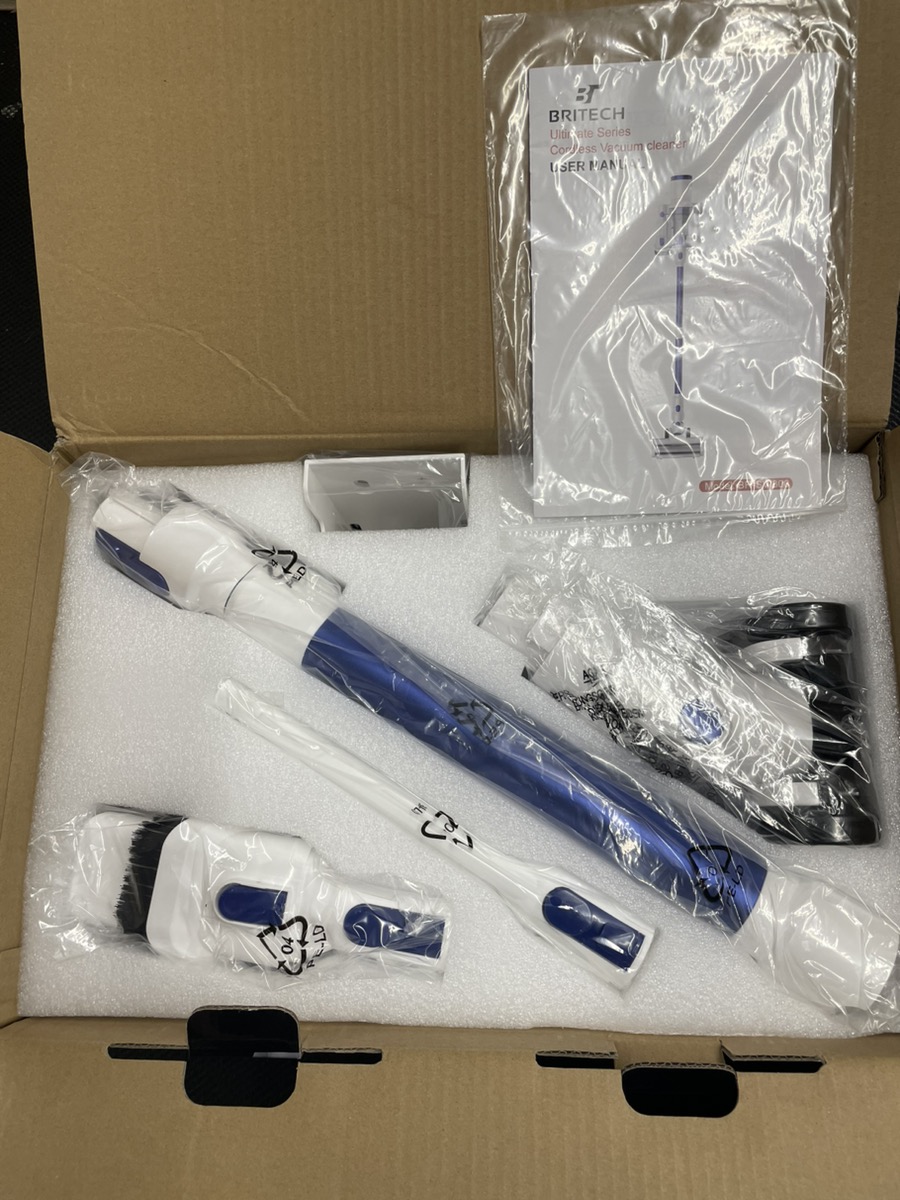 BRITECH BRSV300 CORDLESS CANISTER VACUUM NIB Like New Buya