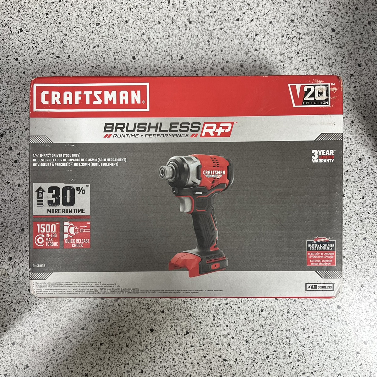 Craftsman CMCF8138 20V Brushless RP 1/4" Impact Driver (Tool only) Like
