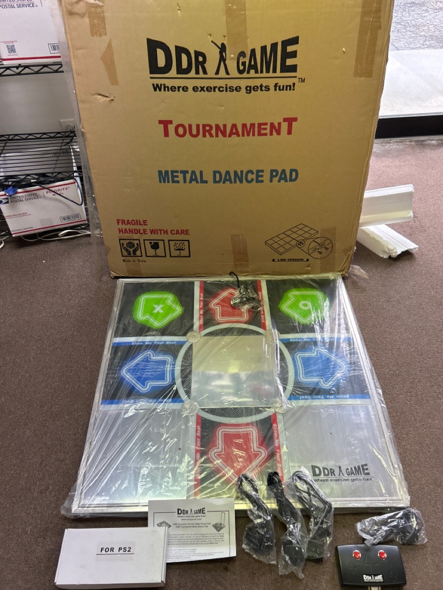 DDR TOURNAMENT METAL DANCE PAD PS2 15 pin Dance Dance Revolution Like