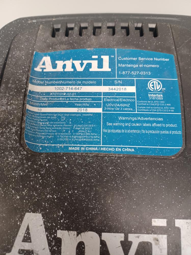 ANVIL 2GAL PANCAKE COMPRESSOR Very Good Pawn 1 Spokane WA