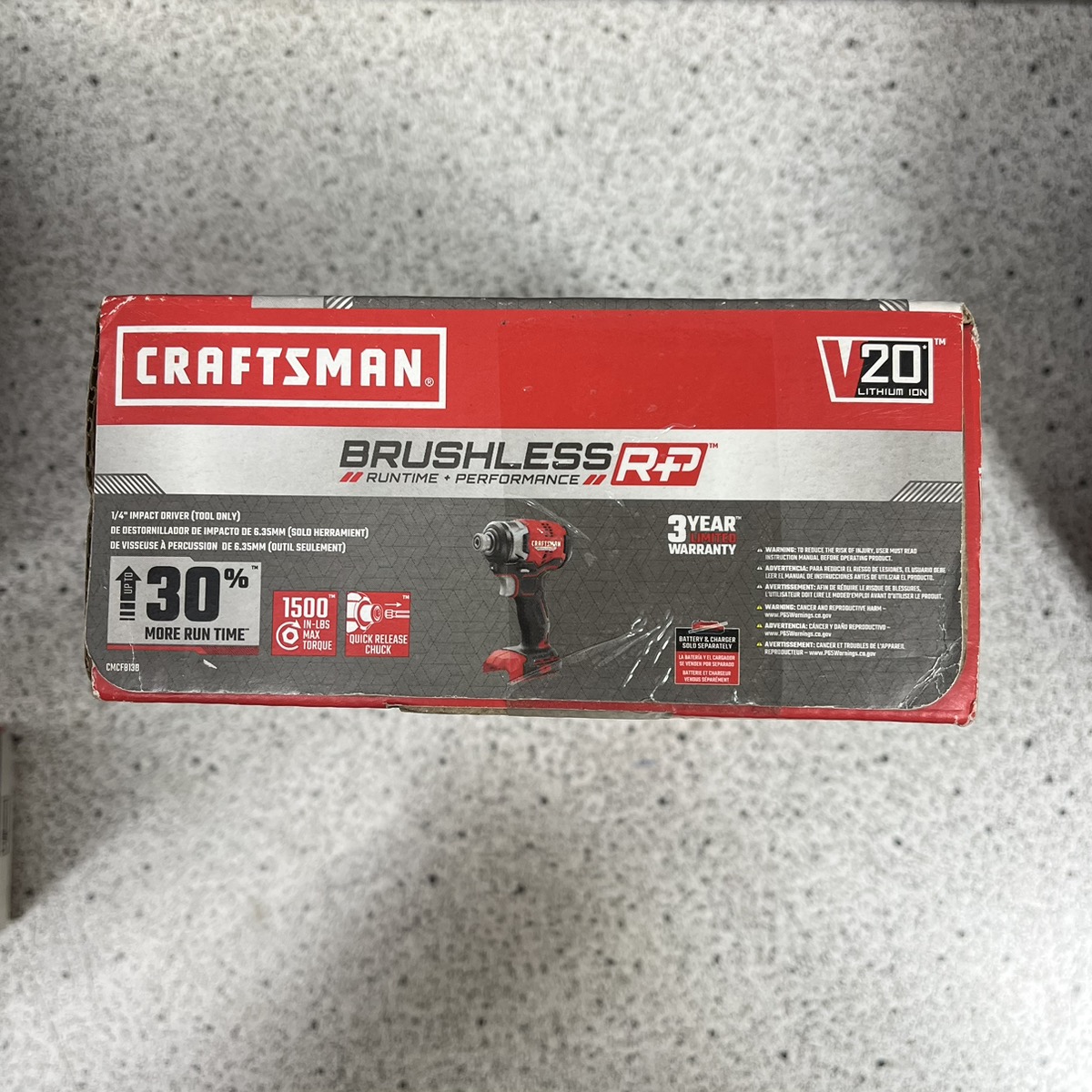Craftsman CMCF8138 20V Brushless RP 1/4" Impact Driver (Tool only) Like
