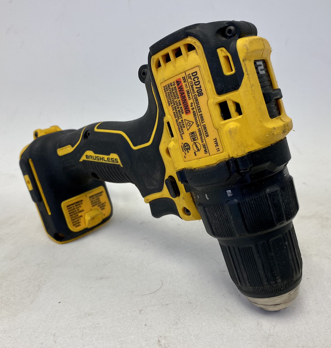 DEWALT DCD708 ATOMIC 20Volt MAX Cordless Brushless Compact 1/2 in