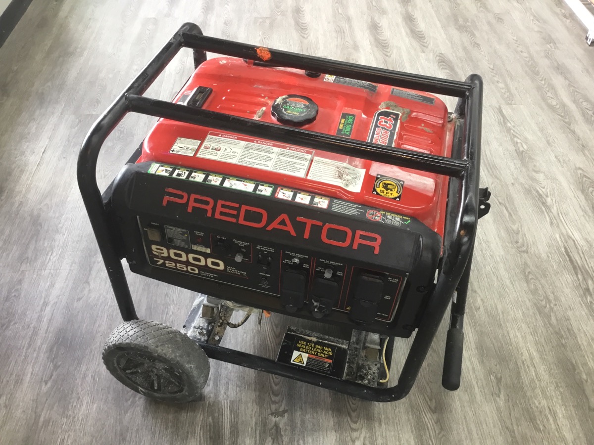 HARBOR FREIGHT TOOLS PREDATOR 9000 GENERATOR Good Buya