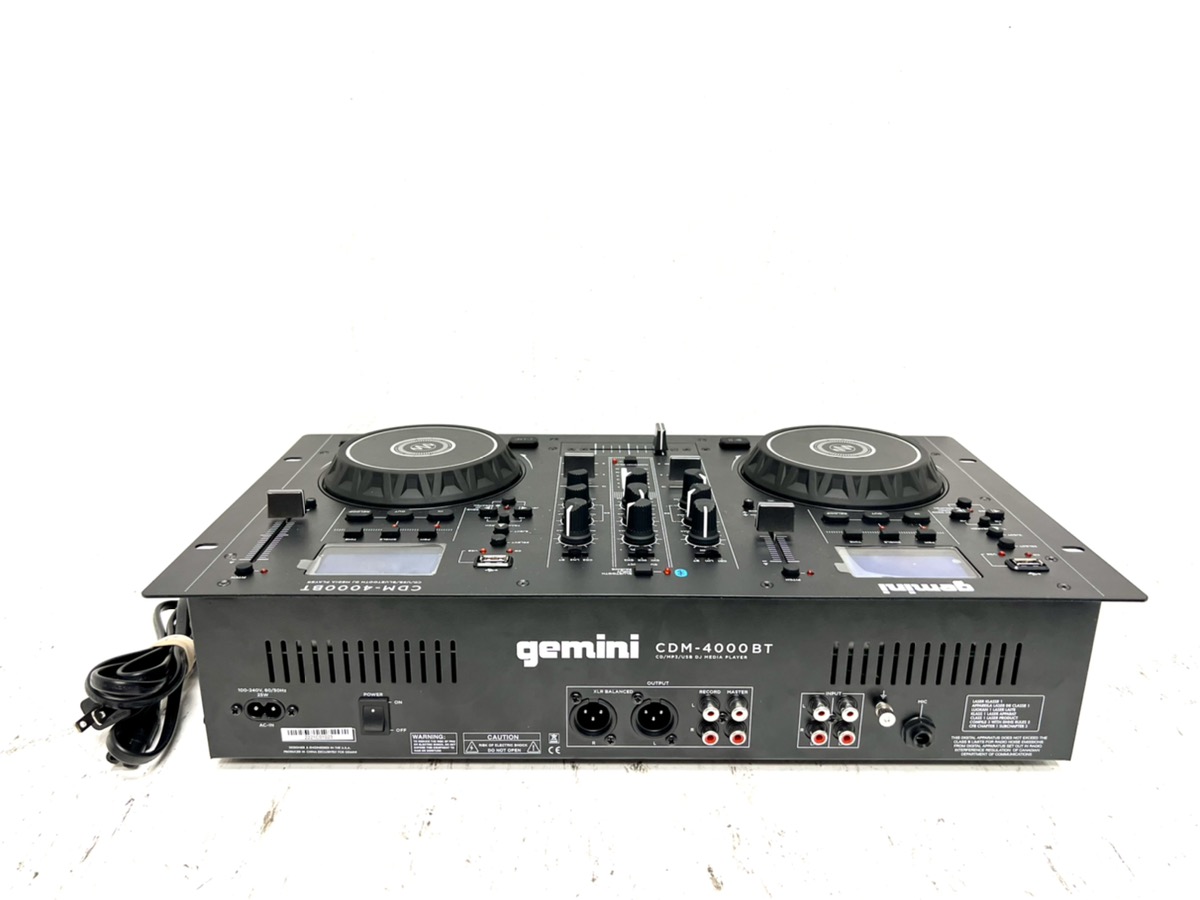 GEMINI CDM-4000BT DUAL CD/USB DJ MEDIA PLAYER W/ BLUETOOTH - Picture 5 of 6
