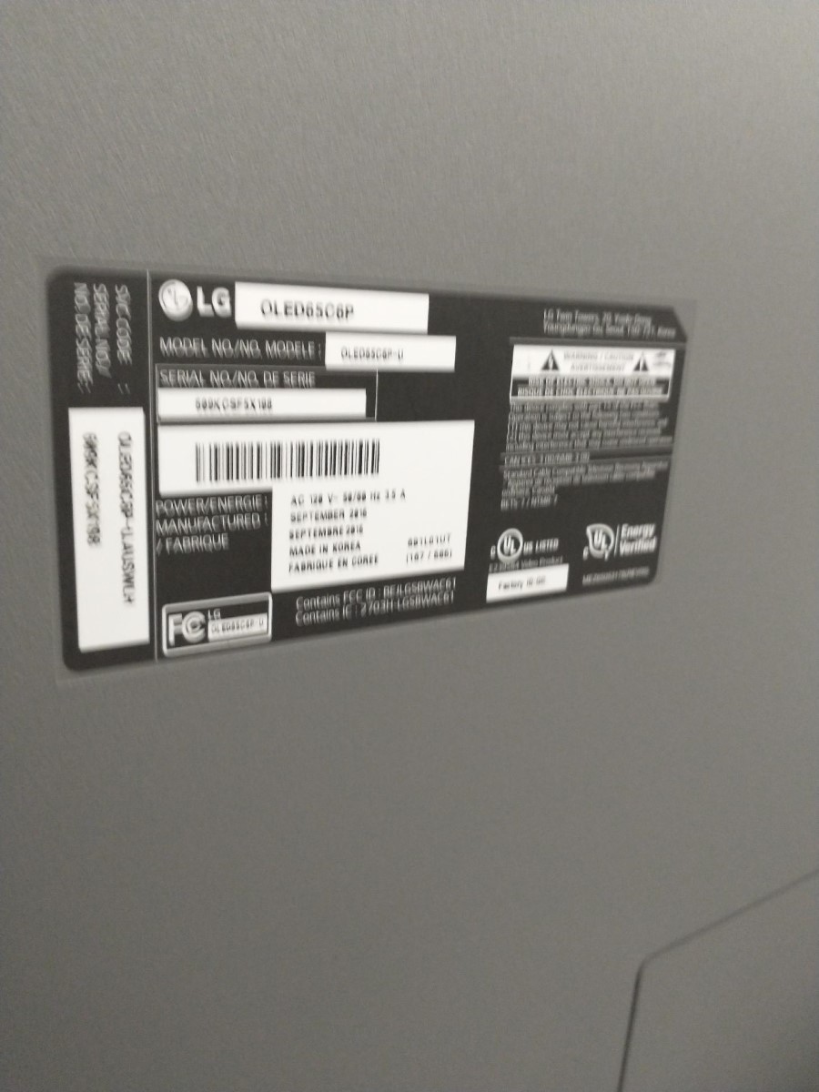 LG OLED65C6P 65