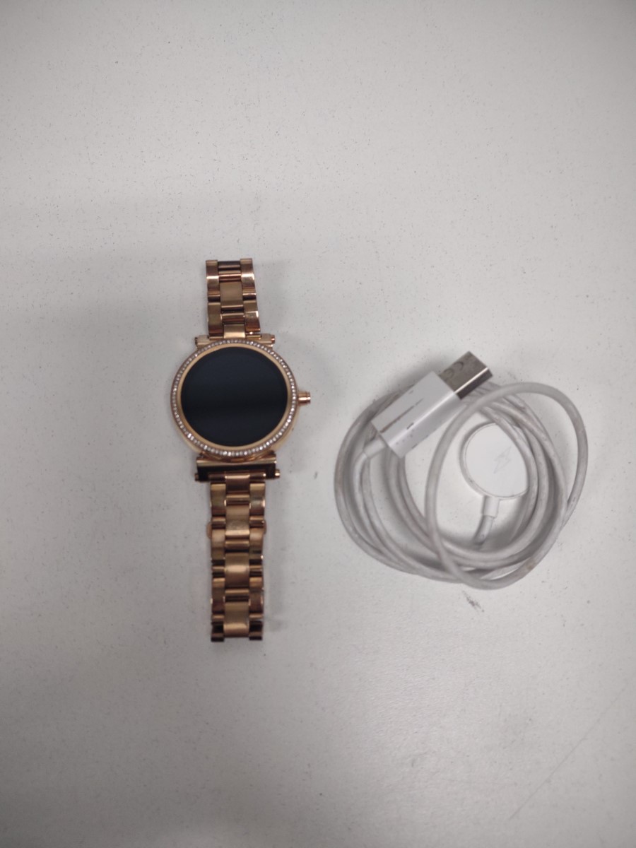 MICHAEL KORS Smart Watch Model DW5B Rose Gold Tone With Charger