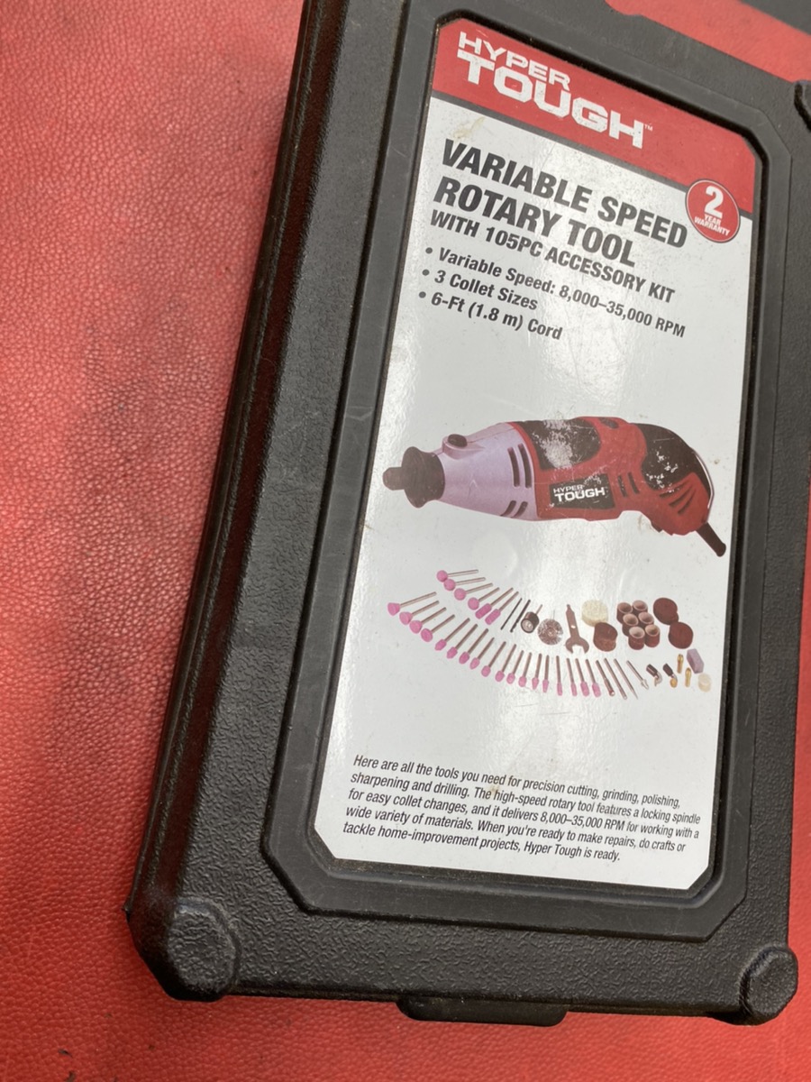 HYPER TOUGH TOUCH 1.5AMP ROTARY TOOL 105 PC ACCESSORY KIT Like New Buya