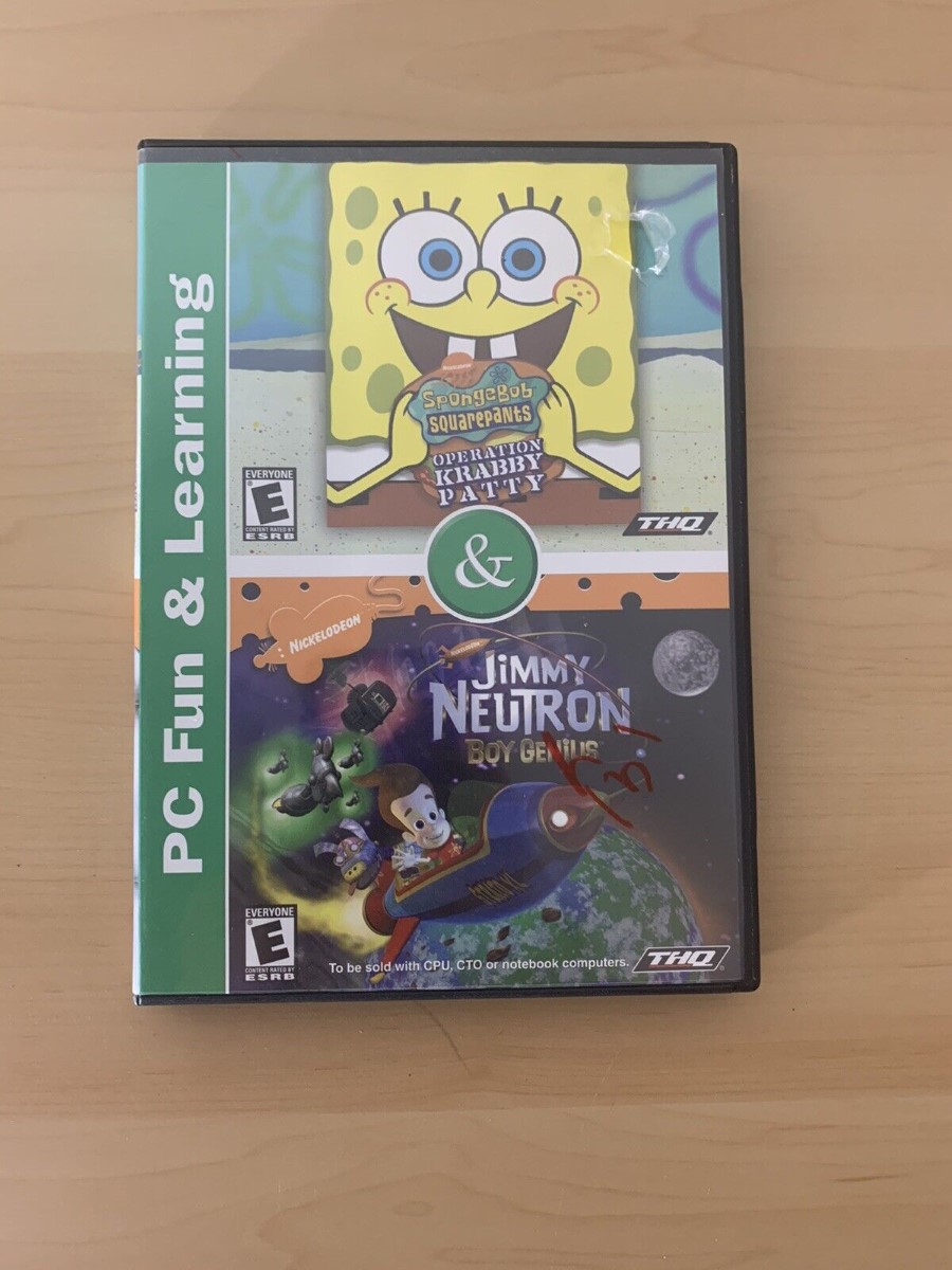 PC FUN & LEARNING SPONGEBOB SQUAREPANTS AND JIMMY NEUTRON GAMES Good | Buya