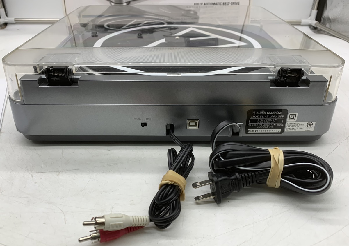 Audio Technica ATLP60USB Full Auto Belt Drive USB Turntable Record