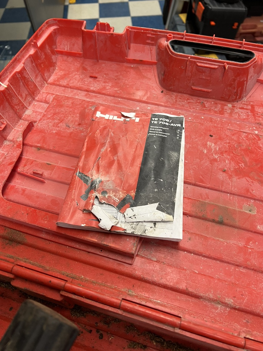 HILTI TE706 AVR CONCRETE ROTARY HAMMER DRILL Very Good Nicol Street