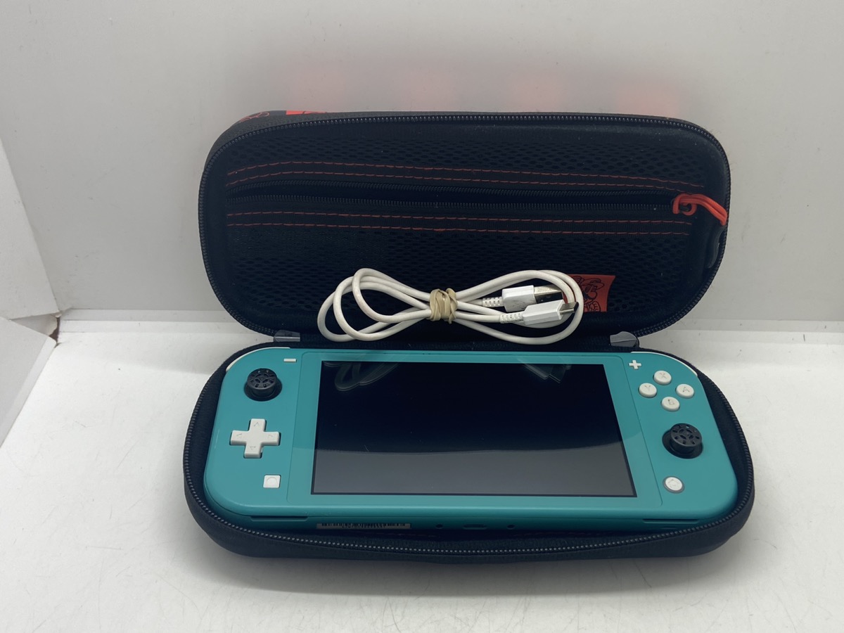 Nintendo Switch Lite Game Console HDH-001 w/ Mario Hard Shell Case Very ...