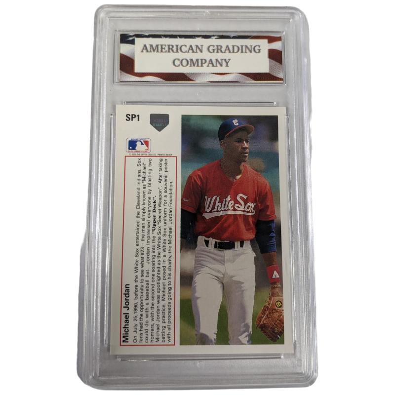 1991 Upper Deck Michael Jordan White Sox ACG Graded Baseball Card Gem Mint 10 Brand New Buya