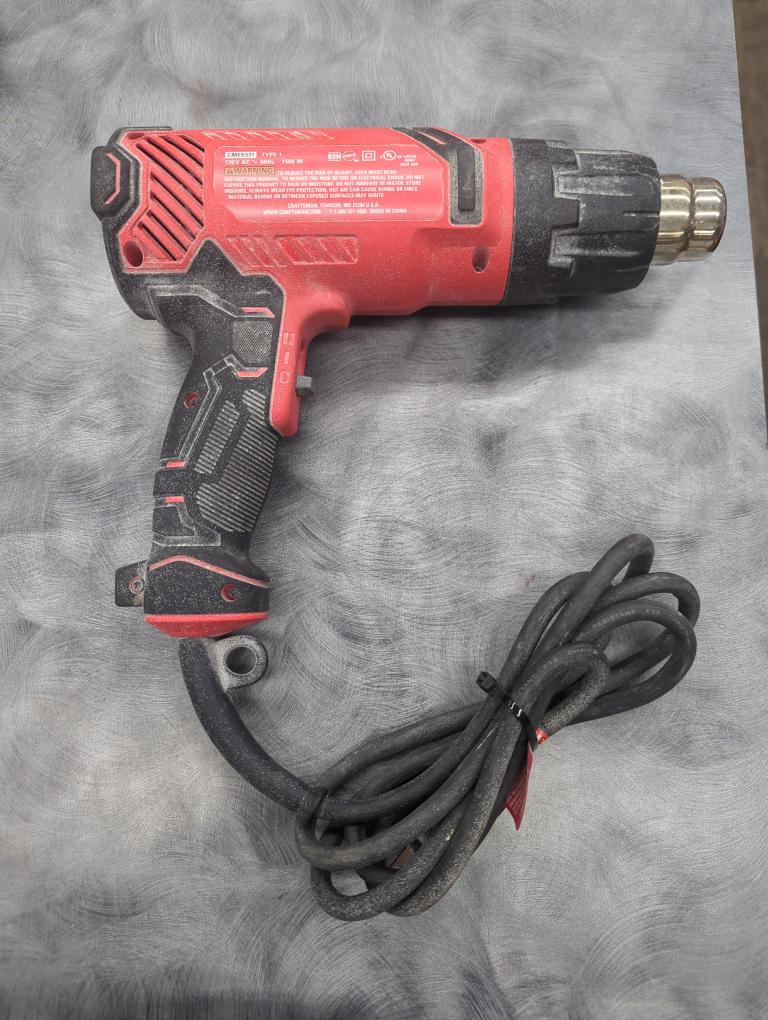 CRAFTSMAN HEAT GUN TYPE 1, 120 VOLT AC, MODELCMEE531 Good Buya