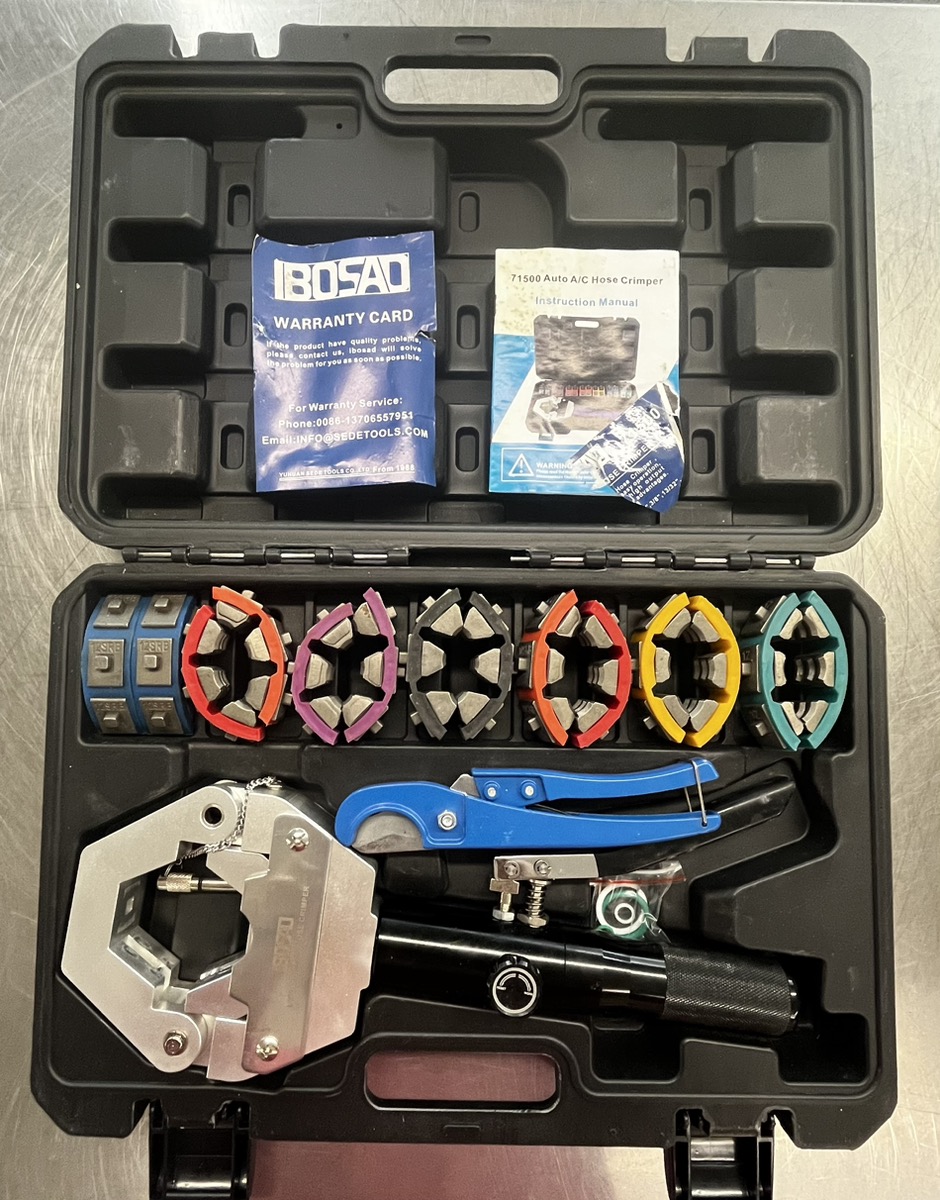 IBOSAD Hydraulic AC Hose Crimper HydraKrimp 71500 Very Good Gold N