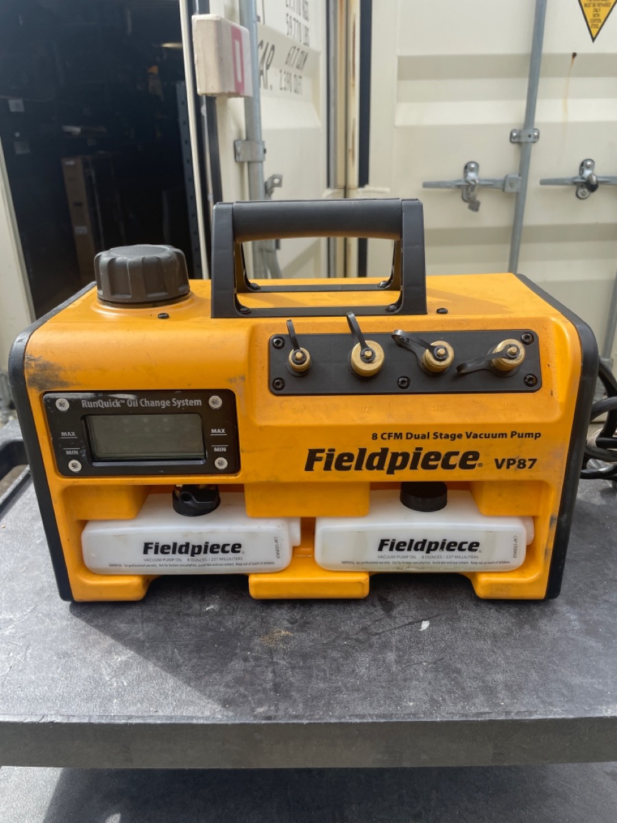FIELDPIECE VP87 Fieldpiece VP87 Dual Stage, 8 CFM Vacuum Pump (se