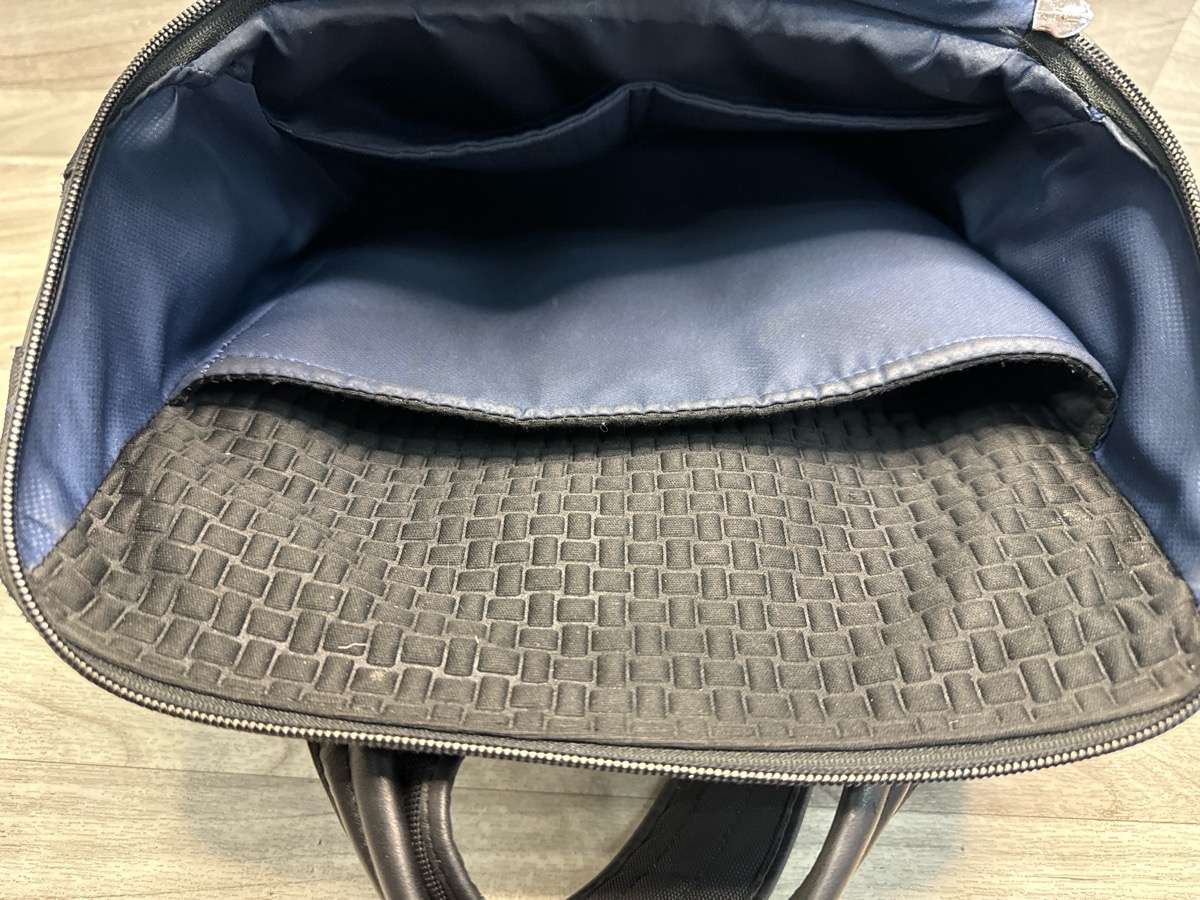 TUMI Arrivé Barker Backpack Black Nylon Leather Trim Very Good ...