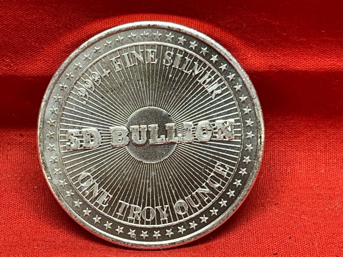 SD Bullion .999 Fine Silver One Ounce Bullion Round / Coin Like New | Buya