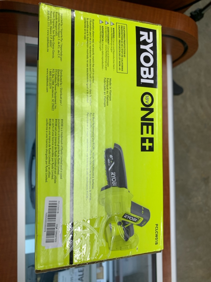 RYOBI PCLCW01B Compact Pruning Mini Chainsaw 6" Cordless Brand New