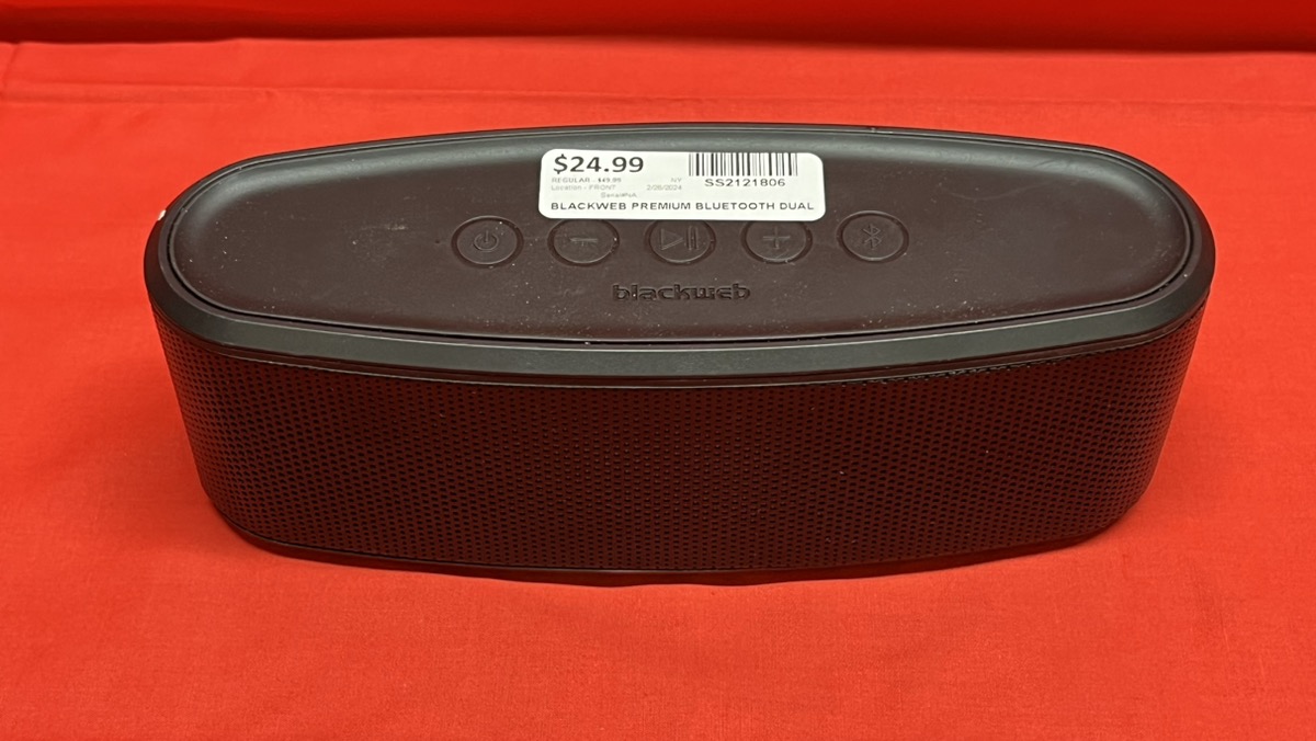 Blackweb Premium Bluetooth Dual Passive Subwoofers Portable Speaker Very Good Buya