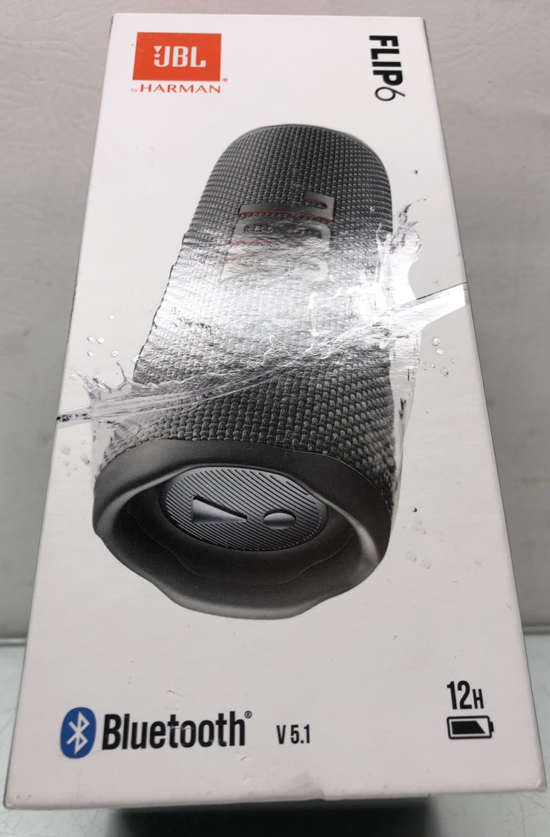 JBL by Harmon Flip 6 Grey Portable Bluetooth Speaker Brand New | Buya
