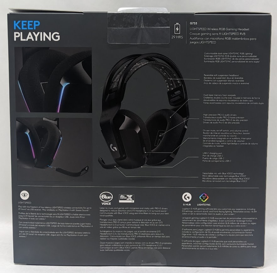 Logitech G733 Lightspeed Wireless RGB Gaming Headset Brand New