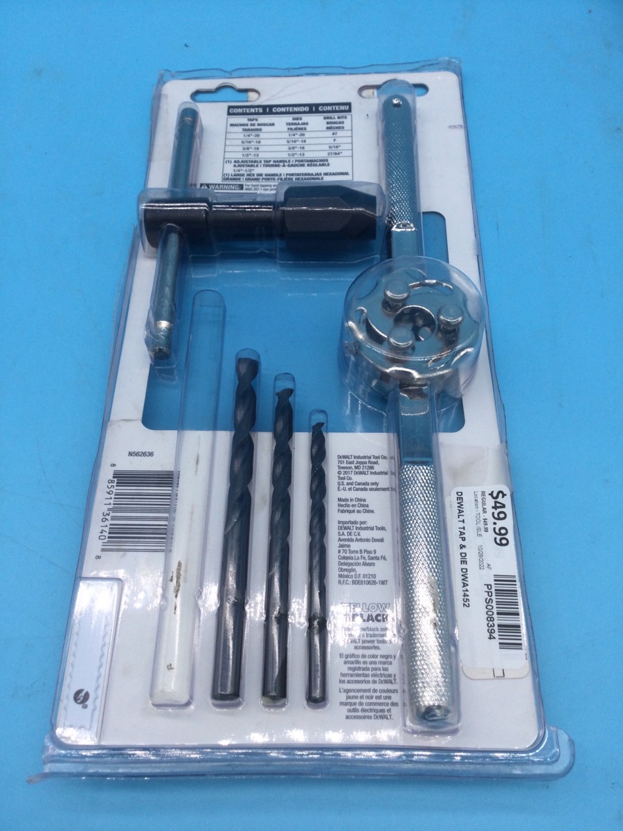 DeWalt Model DWA1452 Tap and Die photo 2