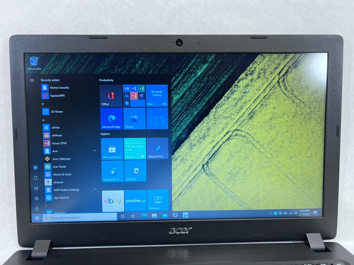 Acer Aspire 3 A315-21 - N17Q3 - 8GB RAM - 1TB HDD - 15.6" - W10 Good ...