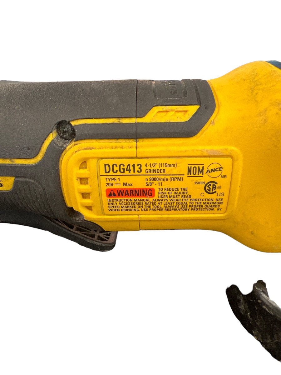 DEWALT DCG413 20V MAX* XR® 4.5" Small Angle Grinder w/Battery (YECMR