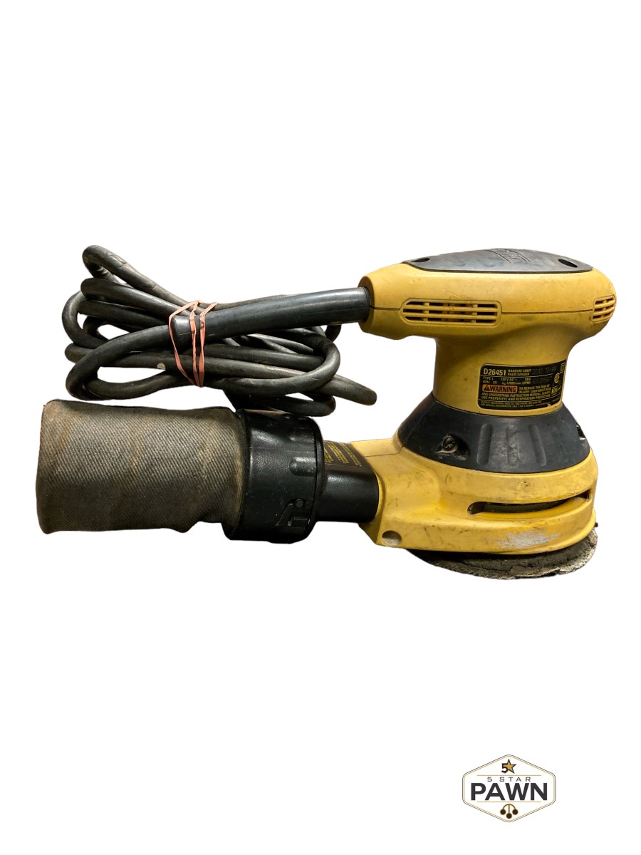 Dewalt D26451 Corded 5" Random Orbital Palm Sander 3 Amp Works Very
