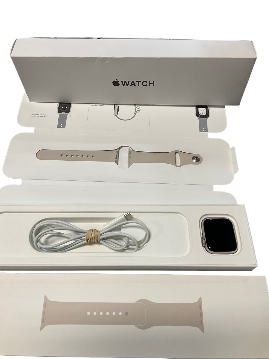 Apple Watch SE 2nd Generation A2722 Starlight 40mm Smartwatch Size S/M ...