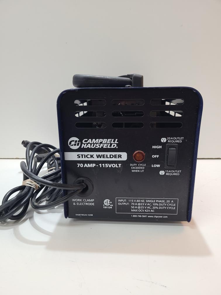 CAMPBELL HAUSFELD 70 AMP WELDER STICK WELDER Like New Pawn 1