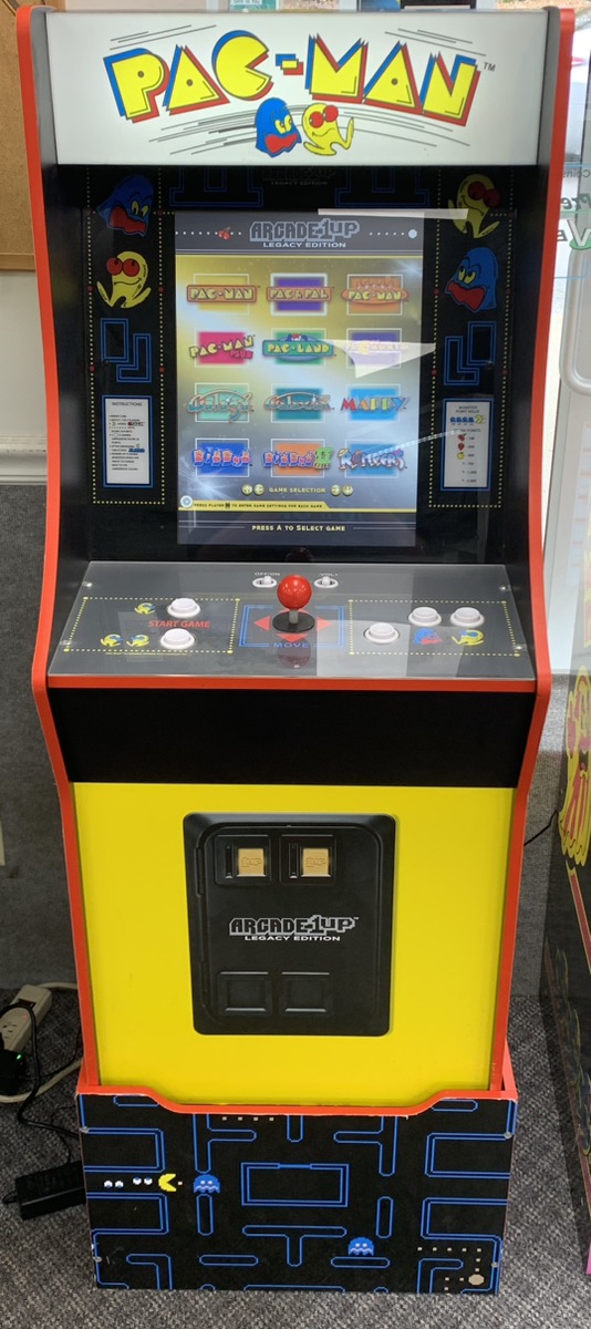 Branded Riser Pac Man Arcade 1UP 1060 Pac Man Arcade Machine Video Game System W Riser Very ...
