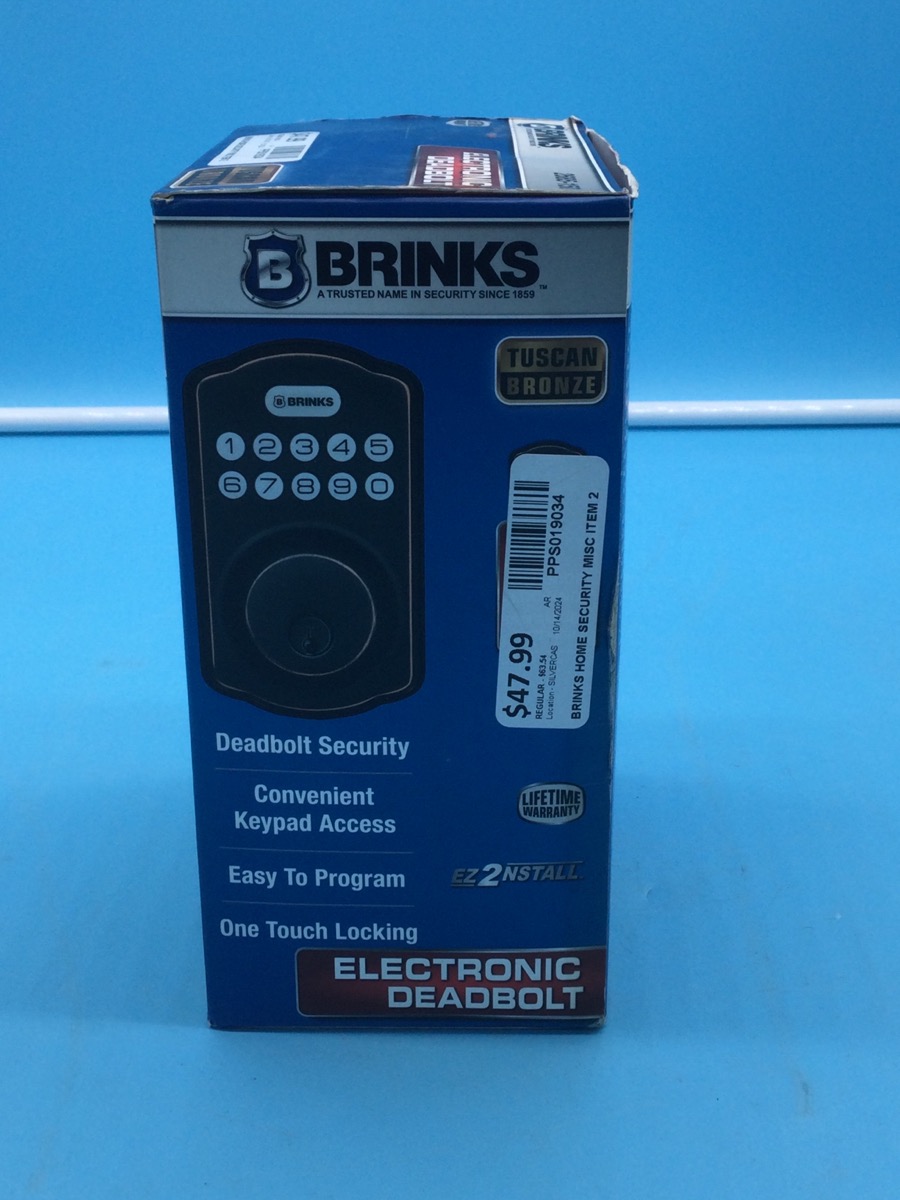 Brinks Electronic Deadbolt Home Security System Model 2685-150 photo 3