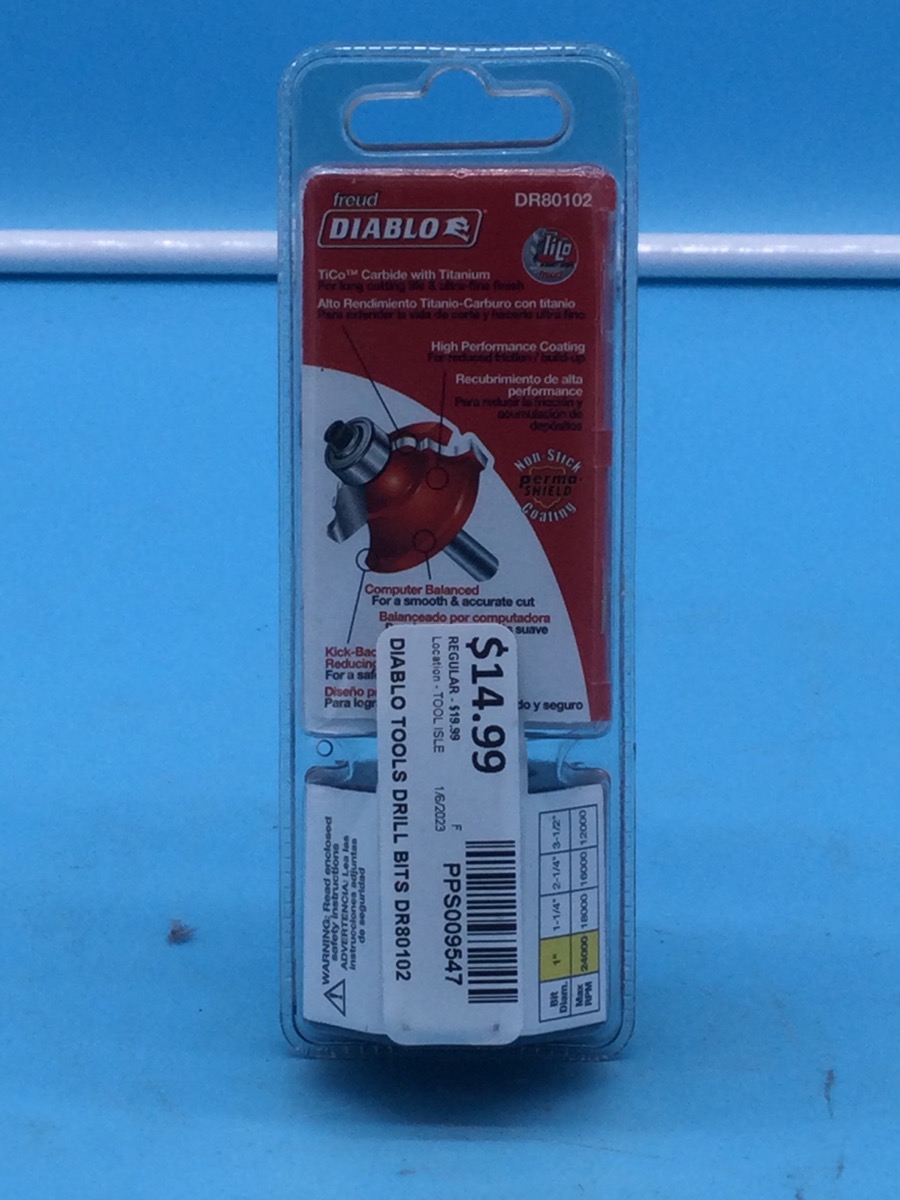 Diablo Beading Bit 1/4" Model DR80102 photo 2