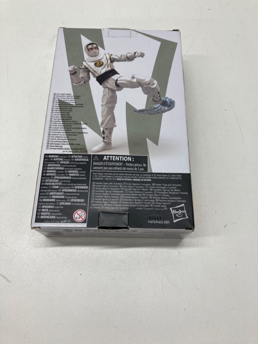 POWER RANGERS MIGHTY MORPHIN WHITE NINJA LIGHTNING COLLECTION Brand New ...