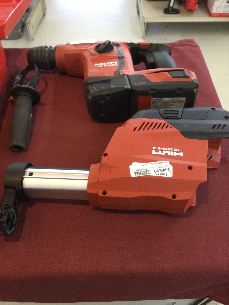 Hilti Hammer Drill Model TE 6-A22 with 2 Batteries and Charger photo 3