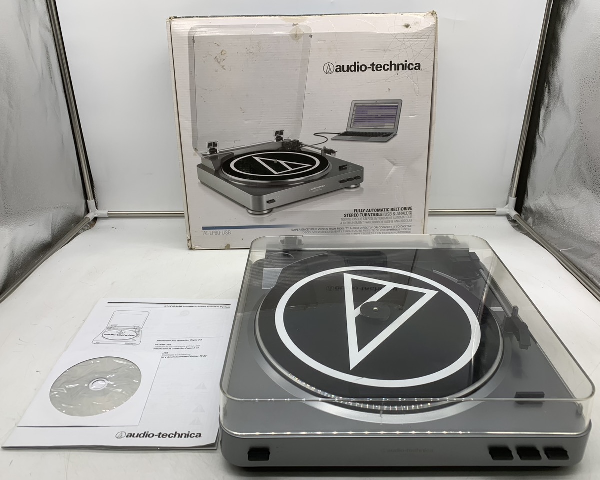 Audio Technica ATLP60USB Full Auto Belt Drive USB Turntable Record