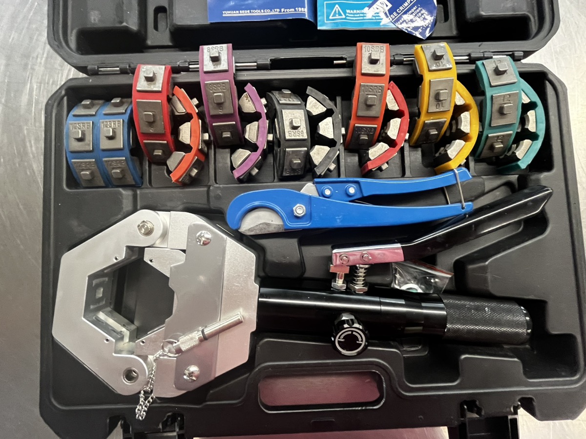 IBOSAD Hydraulic AC Hose Crimper HydraKrimp 71500 Very Good Gold N