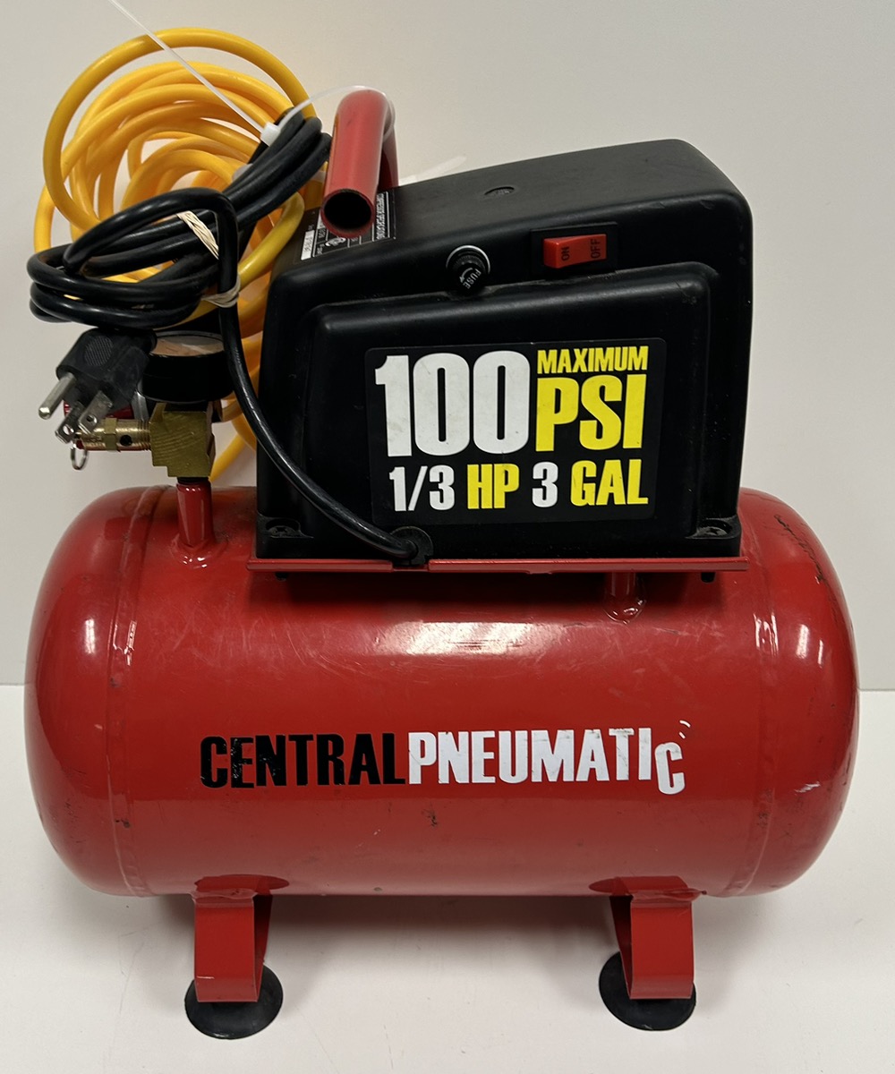 CENTRAL PNEUMATIC 3 GALLON AIR COMPRESSOR Good Pawn 1 Spokane WA