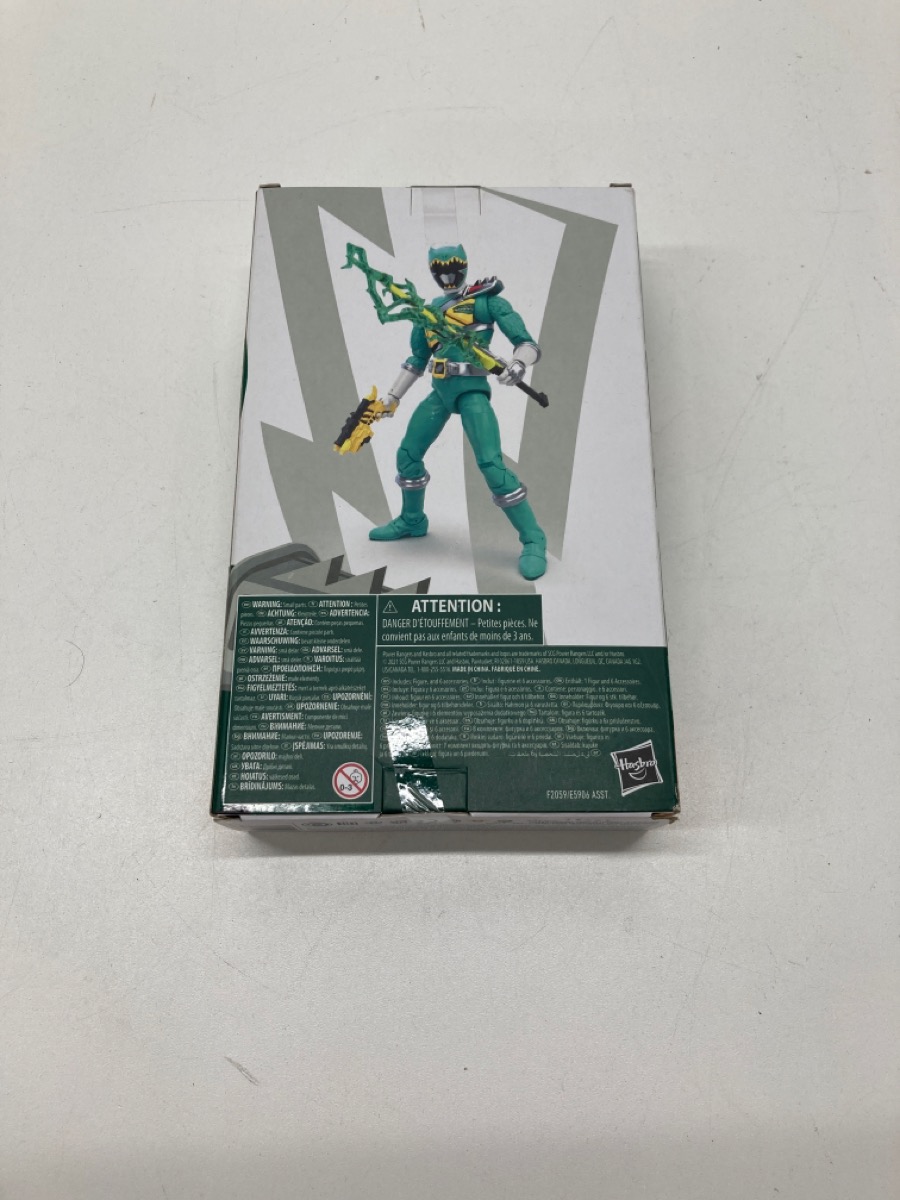 POWER RANGERS DINO CHARGE GREEN RANGER LIGHTNING COLLECTION Brand New ...